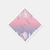 パステルさくらんぼブロッサム結婚桜のナプキン スタンダードカクテルナプキン (角)