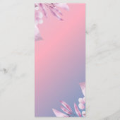 パステルさくらんぼブロッサム結婚桜のメニュー メニュー (裏面)