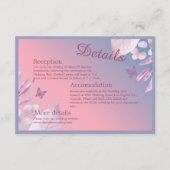 パステルさくらんぼブロッサム結婚桜 エンクロージャーカード (正面)