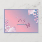 パステルさくらんぼブロッサム結婚桜 エンクロージャーカード (裏面)