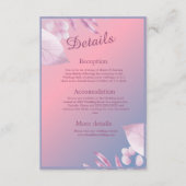 パステルさくらんぼブロッサム結婚桜 エンクロージャーカード (正面)