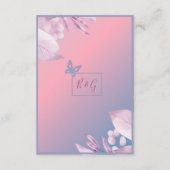 パステルさくらんぼブロッサム結婚桜 エンクロージャーカード (裏面)