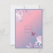 パステルさくらんぼ結婚ブロッサム サンキューカード (裏面)