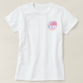 パステルでドリフト – ソフトY2KサーフTシャツ Tシャツ (デザイン正面)