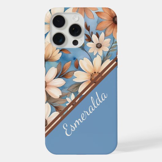 パステルな秋の花々 iPhoneケース (裏面)