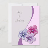 パステルによっては結婚式招待状が開花します 招待状 (正面)