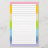 パステルによって並べられる文房具 便箋 (正面)