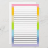 パステルによって並べられる文房具 便箋 (正面/裏面)