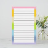 パステルによって並べられる文房具 便箋 (スタンド正面)