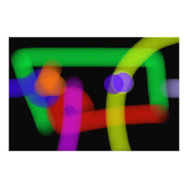 パステルに溶けるサイバネティック・ミューズ フォトプリント           