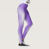 パステルに白いドットパターンを持つ大型スクリプト文字 レギンス (右)