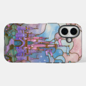 パステルのある魔法のステンドグラス鮮やか城 Case-Mate iPhoneケース (裏面 (横))