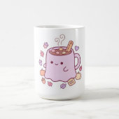 パステルのかわいいおばけのココアマグ コーヒーマグカップ (中央)