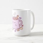 パステルのかわいいおばけのココアマグ コーヒーマグカップ (正面右)