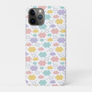 パステルのかわいい雲パターン iPhone 11 PROケース