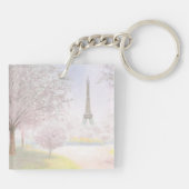 パステルのかわいらしいパリ キーホルダー (裏面)