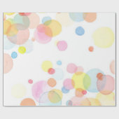 パステルのカラーサークルの無光沢の包装紙 ラッピングペーパー (フラット)