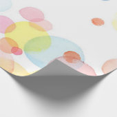 パステルのカラーサークルの無光沢の包装紙 ラッピングペーパー (角)