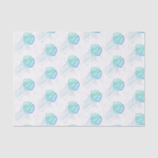 パステルのクラゲ 薄葉紙 (正面)