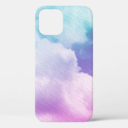パステルのグラデーション色と幻想的なソフトクラウド Case-Mate iPhoneケース (裏面)