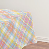 パステルのストライプな格子縞 テーブルクロス (インサイチュ)