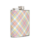パステルのストライプな格子縞 フラスク (右)