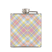 パステルのストライプな格子縞 フラスク (裏面)