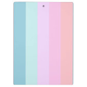 パステルのストライプのクリップボード クリップボード (裏面)
