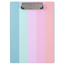 パステルのストライプのクリップボード