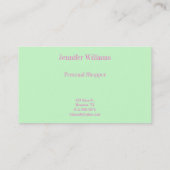 パステルのストライプの名刺 名刺 (裏面)