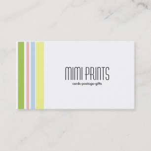 パステルのストライプの名刺 名刺