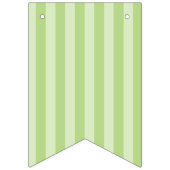 パステルのストライプ|のピンク、黄色、青、緑のベビー バンティングフラッグ (第3の旗)