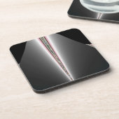 パステルのヒントを持つ銀の円錐 コースター (左側)