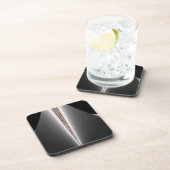 パステルのヒントを持つ銀の円錐 コースター (右側)