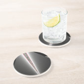 パステルのヒントを持つ銀の円錐 コースター (側面)