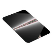 パステルのヒントを持つ銀の円錐 マグネット (右側)