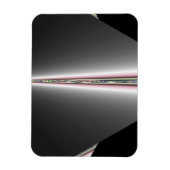 パステルのヒントを持つ銀の円錐 マグネット (縦)