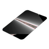 パステルのヒントを持つ銀の円錐 マグネット (左側)