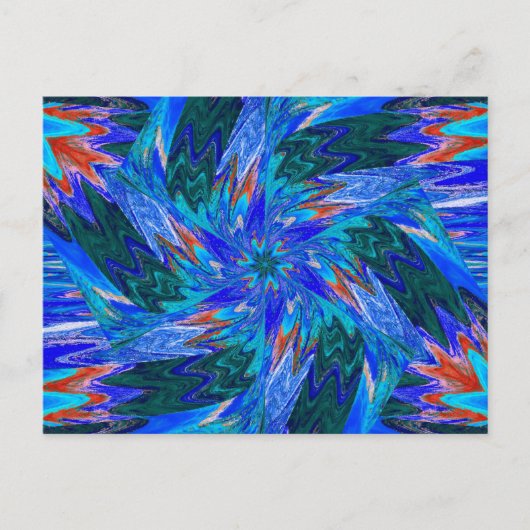 パステルのワイルドフラワーズハガキ12 ポストカード (正面)