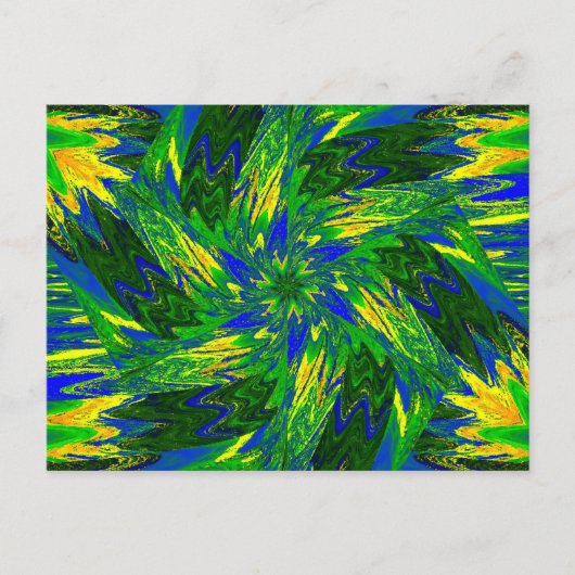 パステルのワイルドフラワーズハガキ13 ポストカード (正面)