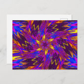 パステルのワイルドフラワーズハガキ14 ポストカード (正面/裏面)