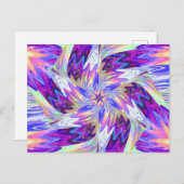 パステルのワイルドフラワーズワンハガキ ポストカード (正面/裏面)