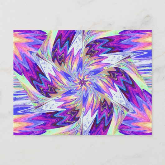 パステルのワイルドフラワーズワンハガキ ポストカード (正面)