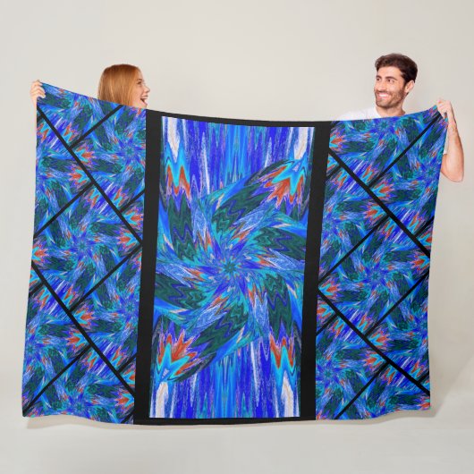 パステルのワイルドフラワーズ12 フリースブランケット (インサイチュ)