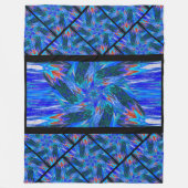 パステルのワイルドフラワーズ12 フリースブランケット (正面)