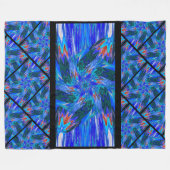 パステルのワイルドフラワーズ12 フリースブランケット (正面(横))