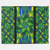 パステルのワイルドフラワーズ13 フリースブランケット (正面(横))