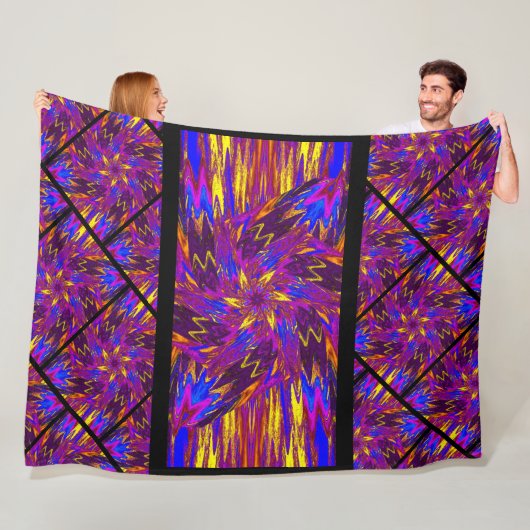 パステルのワイルドフラワーズ14 フリースブランケット (インサイチュ)