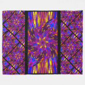 パステルのワイルドフラワーズ14 フリースブランケット (正面(横))