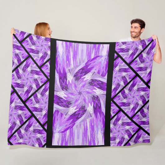 パステルのワイルドフラワーズ6 フリースブランケット (インサイチュ)